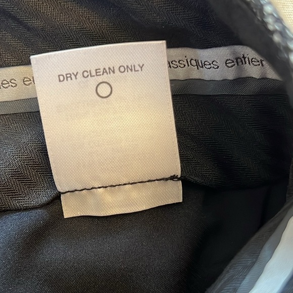 Classiques Entier - BLACK ivory TWEED wool blend cuffed dress pants - Picture 12 of 12